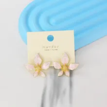 گوشواره زنانه مدل میناکاری کد S2AAC1713