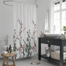 پرده حمام دلفین مدل jack-7766 سایز 180×200 سانتی متر