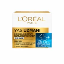 کرم ضد چروک روز لورآل مدل Yas Uzmani +35 DAY مناسب برای انواع پوست حجم 50 میلی لیتر