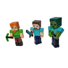 فیگور طرح ماینکرافت مدل Minecraft M001-3 مجموعه 3 عددی