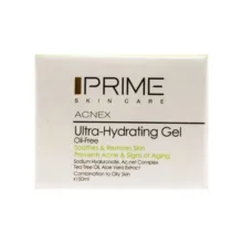 ژل آبرسان صورت پرایم مدل Ultra-Hydrating مناسب برای پوست های چرب حجم 50 میلیلیتر بسته دو عددی