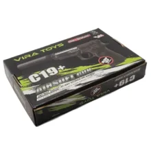 تفنگ بازی ناب سل مدل کلت خشاب خور C19 کد AIRSOFT GUN C19 مناسب برای نوجوانان