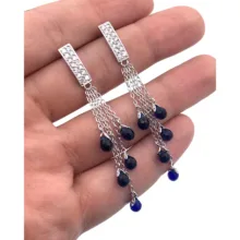 گوشواره آویز زنانه کلیو مدل جواهری KYG014
