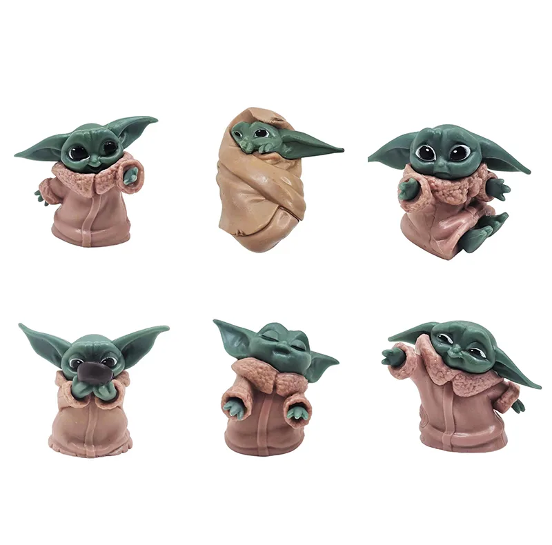 فیگور طرح یودا مدل Starwars 10 ارتفاع 6 سانتی‌متر مجموعه 10 عددی