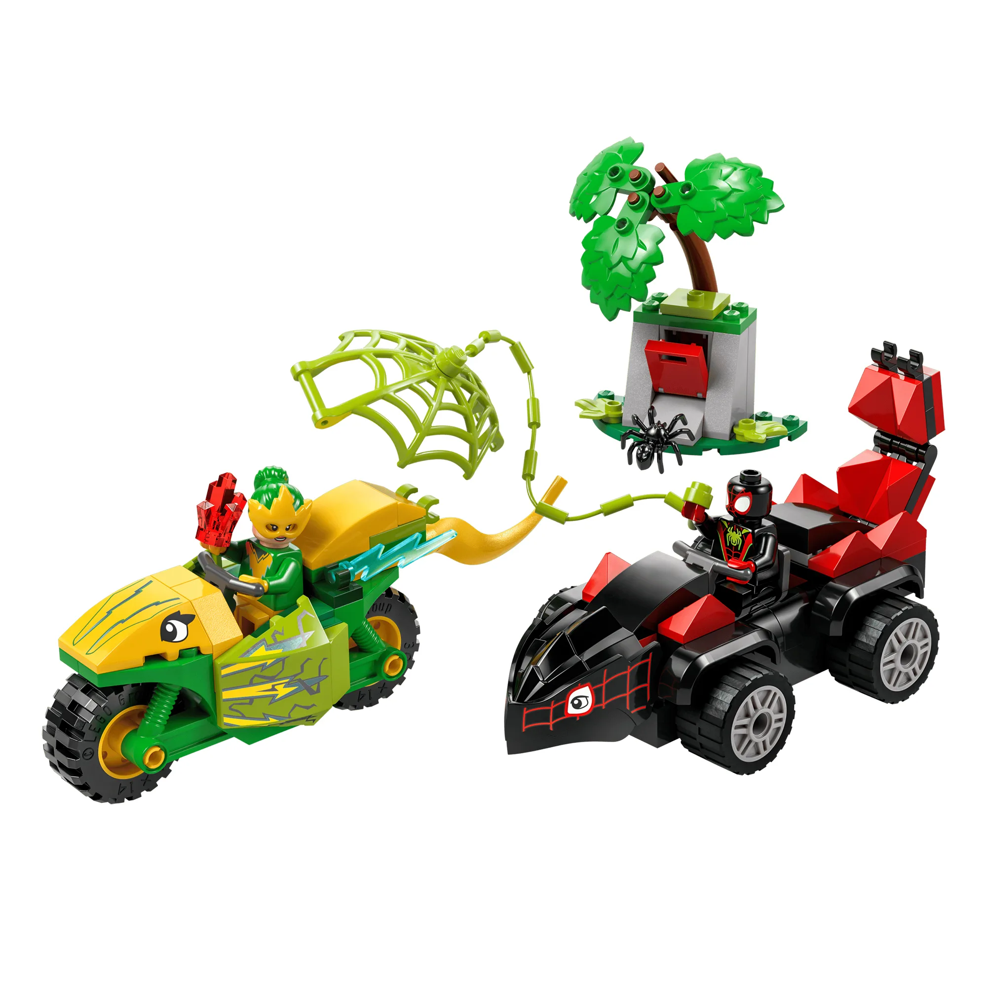 لگو 124 تکه سری مارول مدل Spin and Electro Dinosaur Vehicle Chase کد 11198