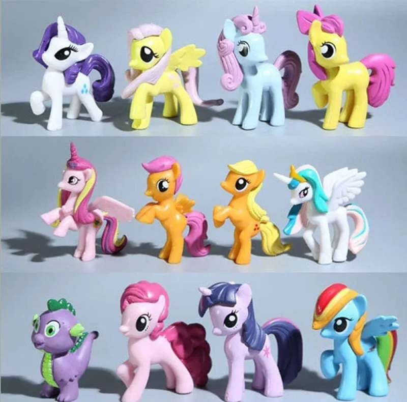 فیگور طرح اسب مدل PONY مجموعه 12 عددی