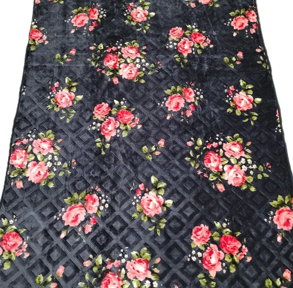 پتو 1 نفره شادیلون مدل روشا طرح برجسته لوزی سایز 140×220 سانتی متر