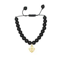 دستبند مهره ای زنانه هایکا طرح اسلیمی کد bd.jh 353