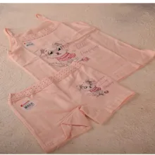 ست تاپ و شلوارک دخترانه مدل KNP  DOG G DONELLA