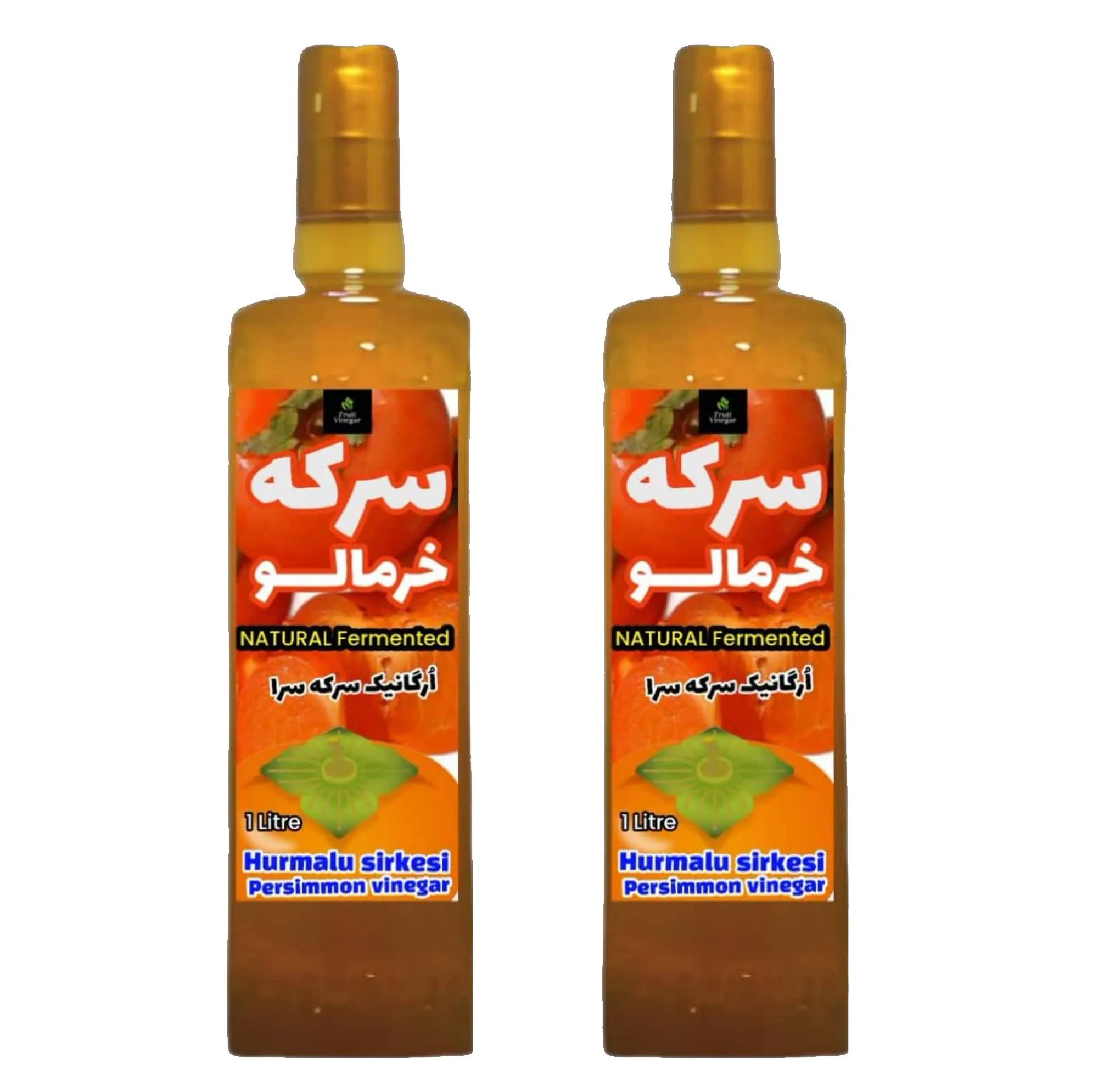 سرکه خرمالو خمری سرکه سرا - 1 لیتر بسته 2 عددی