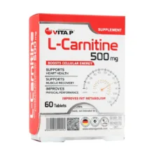 قرص ال کارنیتین 500 میلی گرم ویتاپی بسته 60 عددی