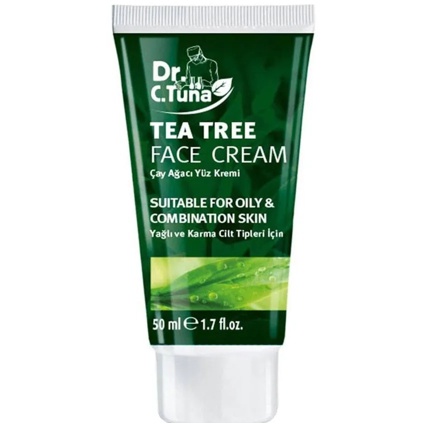 کرم آبرسان صورت دکتر سی تونا مدل Tea Tree حجم 50 میلی لیتر