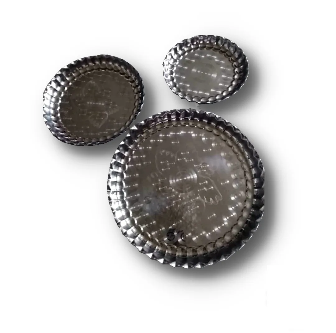 سینی مدل سنتی لب کنگره ای کد s9030 مجموعه 6 عددی