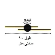 لوستر سقفی مدل دو خط 6060