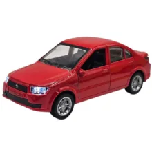ماکت ماشین بازی ناب سل مدل دنا فلزی موزیکال چراغدار عقب کش کد DENA metal toy car, musical, with lights, pull-back