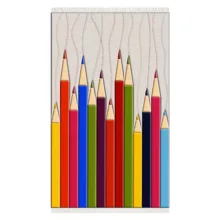 فرش پارچه‌ای مدل کودک طرح مداد رنگی کد 1279-1