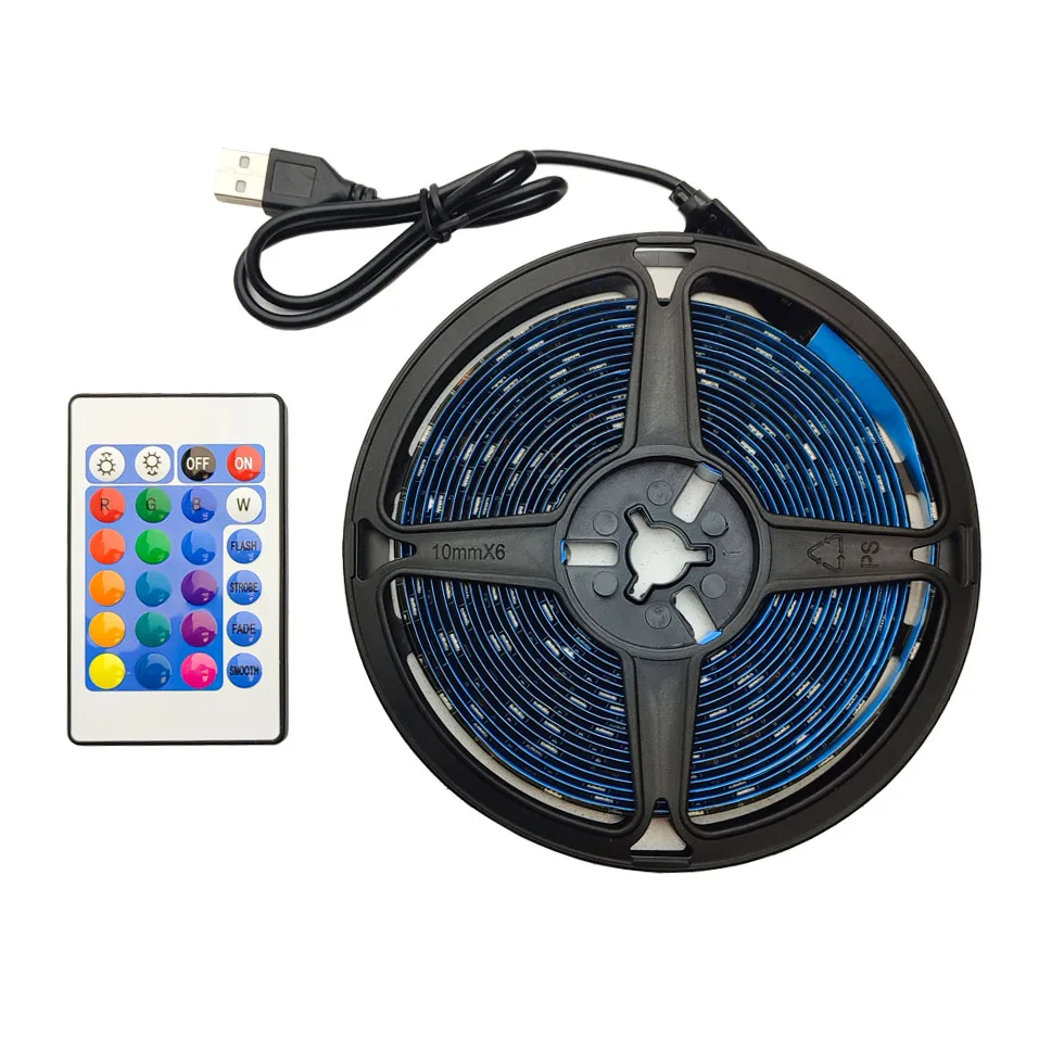 ریسه ال ای دی مدل RGB گیمینگ 4 سیم طرح USB-5v طول 5 متر