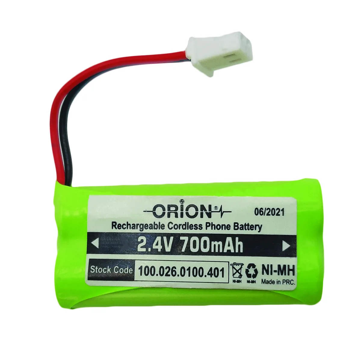 باتری تلفن بی سیم اوریون مدل 2.4V 700mAh