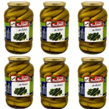 خیارشور سرکهای، نمکی انتخاب - 1500 گرم بسته 6 عددی
