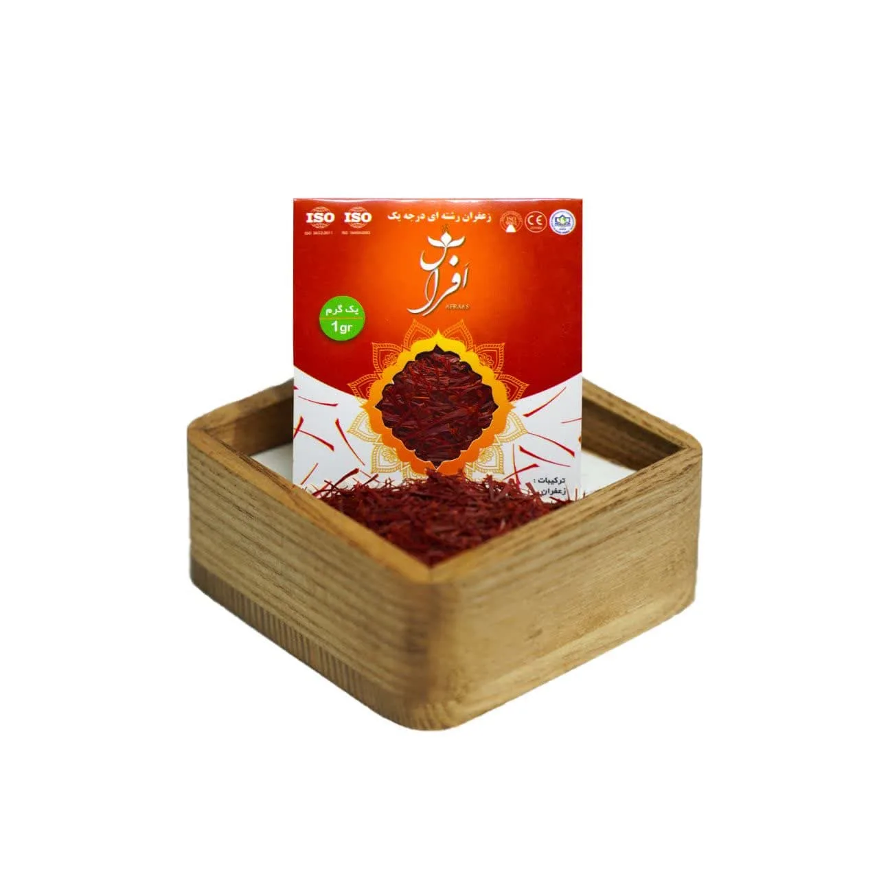 زعفران سوپر نگین افراس - 1 گرم بسته 20 عددی