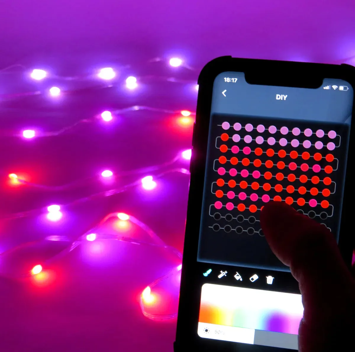 ریسه ال ای دی هوشمند مدل SMART کد ۲۸۱۲ طول ۱۰ متر