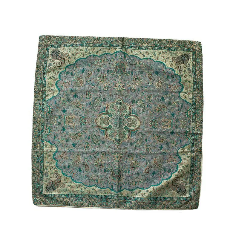 رومیزی ترمه نگین خاتم طرح شاه عباسی یزد کد ya90242101