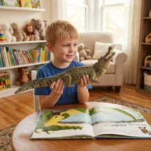 اکشن فیگور مدل کروکودیل فک متحرک طرح CROCODILE ارتفاع 5 سانتیمتر