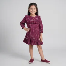 پیراهن دخترانه مدل گلدار بهاری