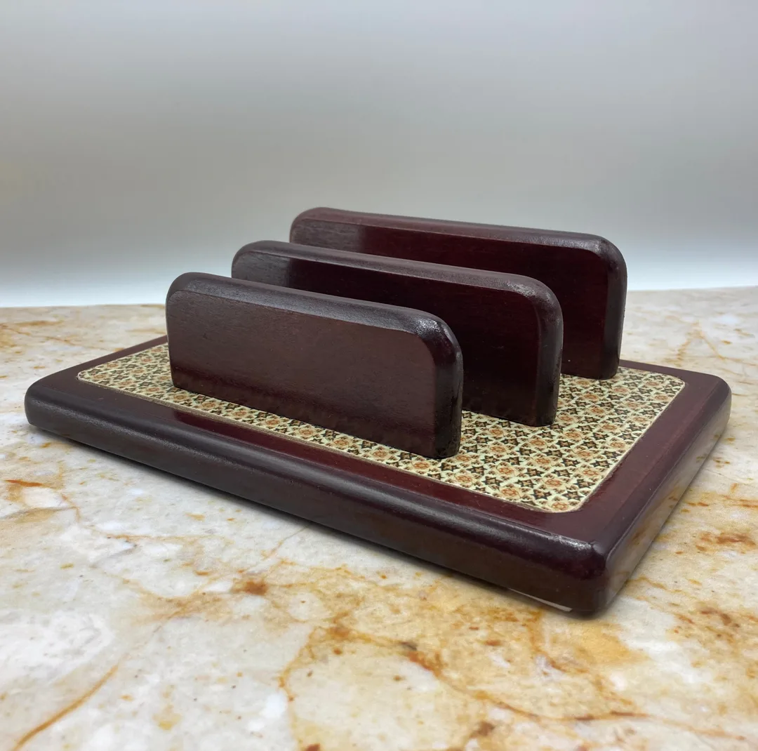 ست لوازم اداری رومیزی طرح خاتم مدل GK مجموعه 9 عددی
