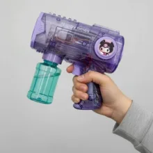 حباب ساز مدل تفنگی چراغدار شارژی طرح کرومی و دوستان کد KUROMI.GUN TRB