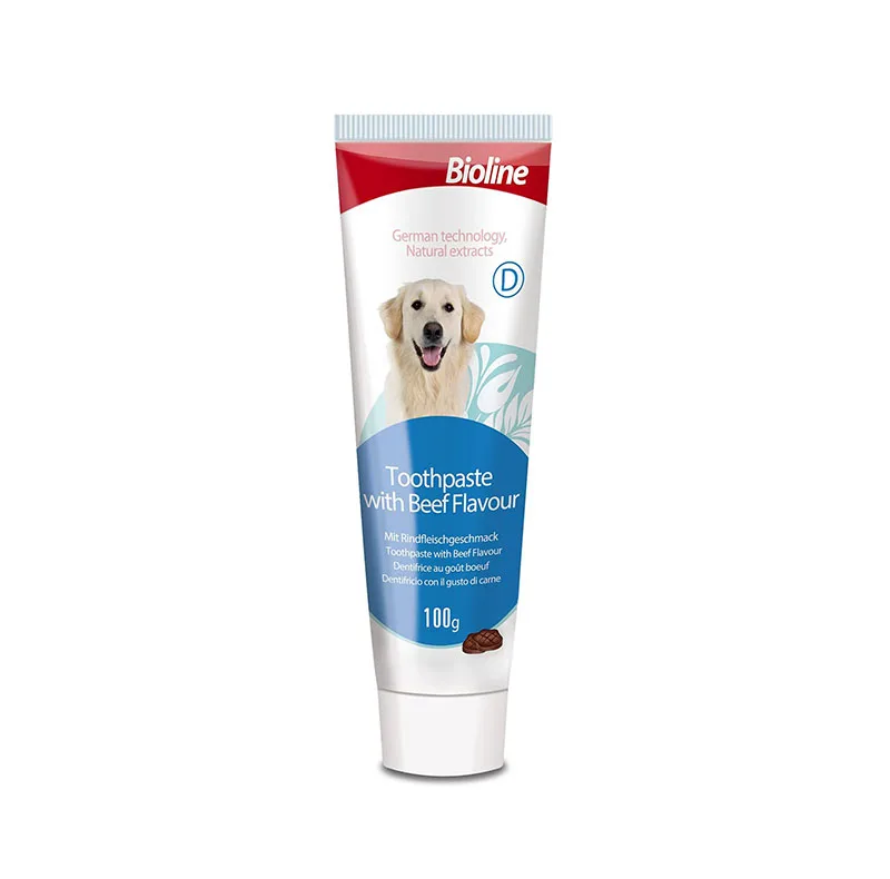 خمیر دندان سگ بایولاین مدل Dog Toothpaste با طعم گوشت گاو وزن 100 گرم