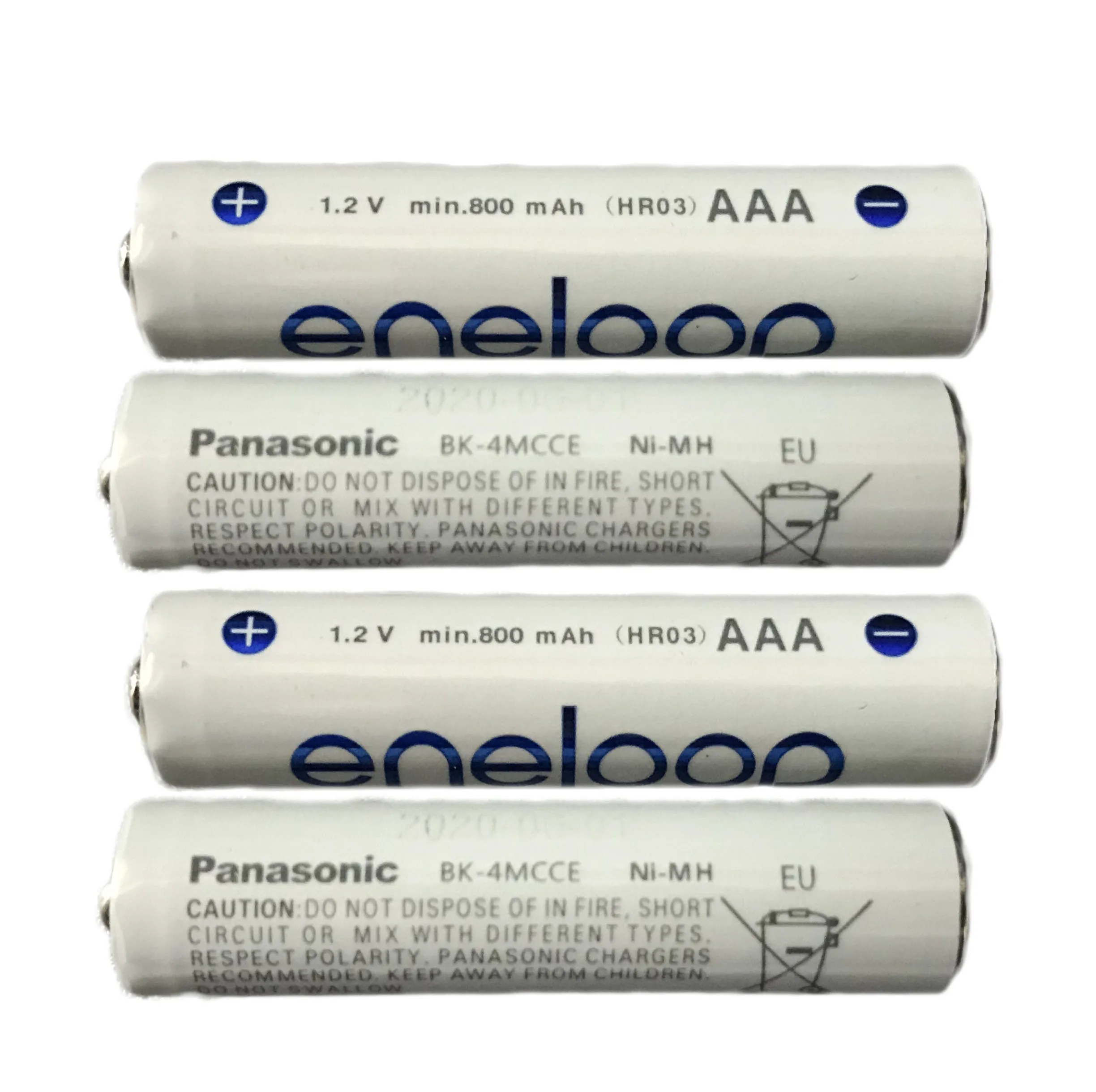 باتری نیم قلمی قابل شارژ پاناسونیک مدل eneloop/BK-4MCCE(HR03) بسته 4 عددی