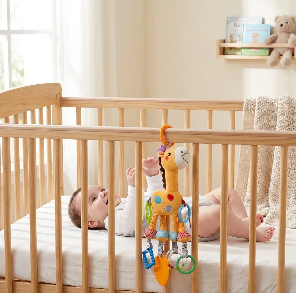 آویز تخت کودک توماما کیدز مدل TM-275 طرح زرافه