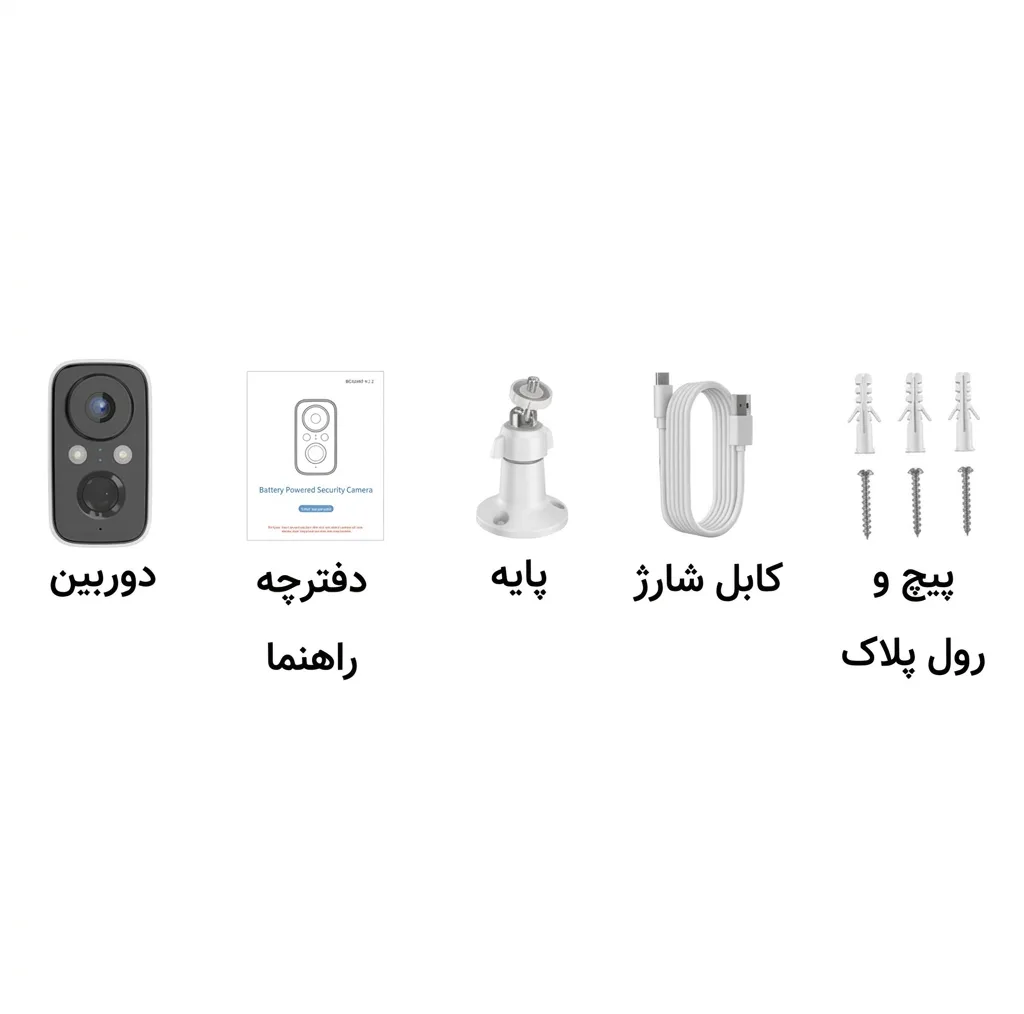 دوربین مداربسته تحت شبکه سیمکارتی مدل 06 باطری داخلی ۵ مگاپیکسل ضد اب