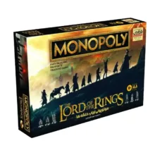 بازی فکری مونوپولی ارباب حلقه‌ها فکرآوران مدل Monopoly بازی استراتژیک 2 تا 6 نفره با کنترل حلقه قدرت، نقش‌آفرینی، جمع‌آوری امتیاز و مدت زمان بیش از یک ساعت مناسب 8 سال به بالا