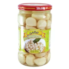 ترشی سیر مروارید پاستوریزه ممتاز صالحی – 650 گرم مجموعه 12 عددی