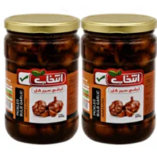ترشی سیر گل انتخاب - 640 گرم بسته 2 عددی