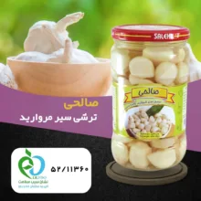 ترشی سیر مروارید پاستوریزه ممتاز صالحی - 650 گرم مجموعه 12 عددی