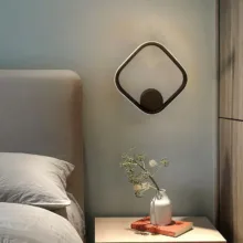 دیوارکوب 1 شعله ام کی ای لایتینگ مدل مربع کد D-M