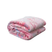 پتو مسافرتی 2 نفره مدل ژله ای شب نما طرح قلبی سایز 240×220 سانتی‌متر