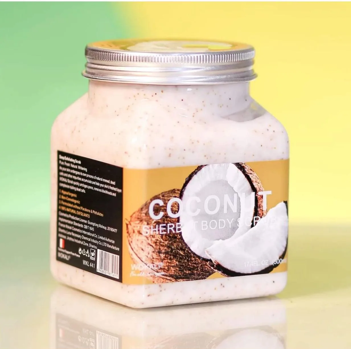 اسکراب لایه بردار پوست وکالی مدل Coconut حجم 350 میلی لیتر
