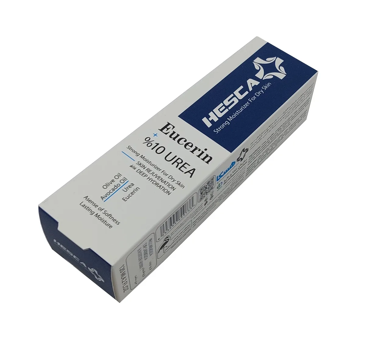 کرم آبرسان دست و بدن هسکا مدل %Eucerin10 مناسب برای انواع پوست حجم 120 میلیلیتر
