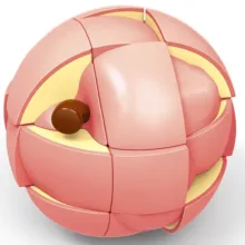 مکعب روبیک فنکسین مدل میوه ای هلو 3×3 FanXin Fruit cube – Peach