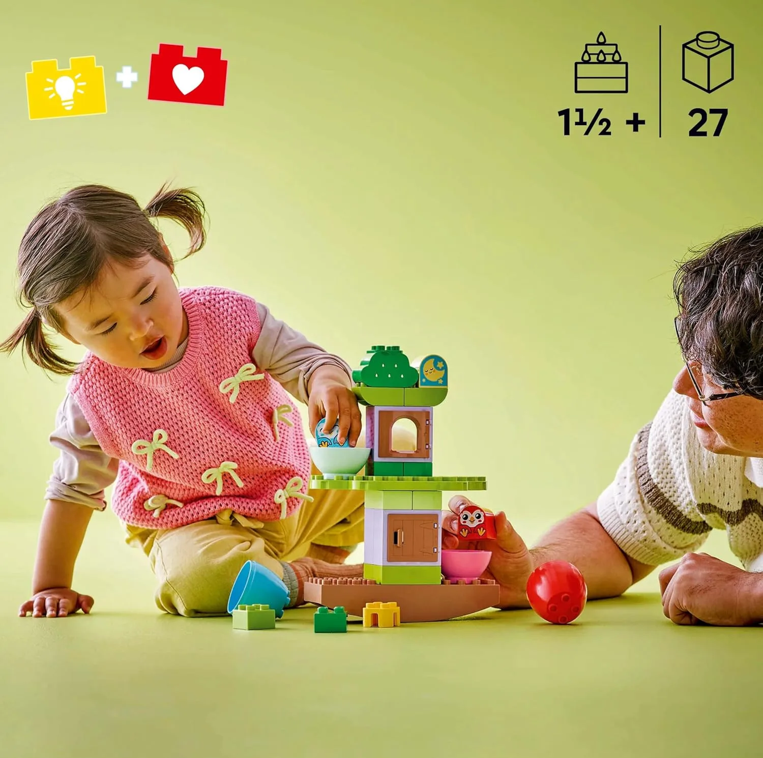 لگو 27 تکه سری Duplo مدل Balancing N Stacking Tree کد 10440