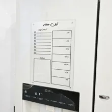 تخته وایت‌برد مدل پلنر هفتگی مگنتی سایز 21x30x0.2 سانتی‌متر