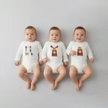 بادی آستین بلند نوزادی نیل کوک مدل Be Wild LSL مجموعه 3 عددی
