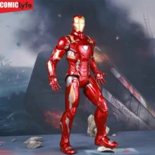 اکشن فیگور طرح مرد آهنی مدل Iron Man Civil War ارتفاع 18 سانتی‌متر