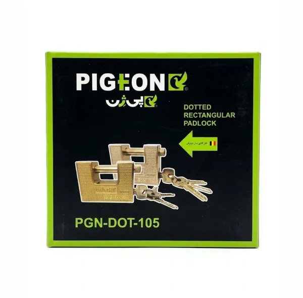قفل کتابی پی ژن مدل SH-PGN-TOP-105 سایز 104 میلی متری به همراه 4 کلید