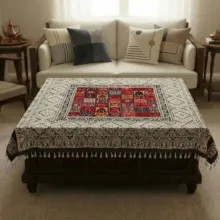 رومیزی قلمکار مدل گلیم سنتی