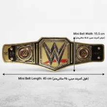 ابزار ایفای نقش طرح مینی کمربند کشتی کج دنیای کلکسیون مدل  mini Undisputed 3D